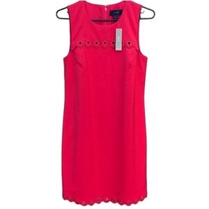 NWT J. Crew Red Grommet Dress Size 4